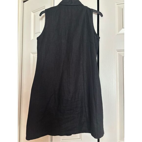 J. Jill Linen Dress with Hammered Metal Buttons - Picture 4 of 5